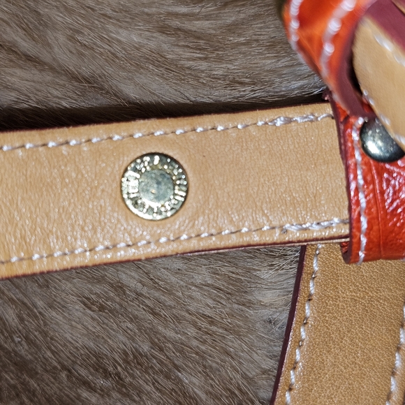 BRAHMIN Orange Stella Spencer purse - Picture 7 of 10